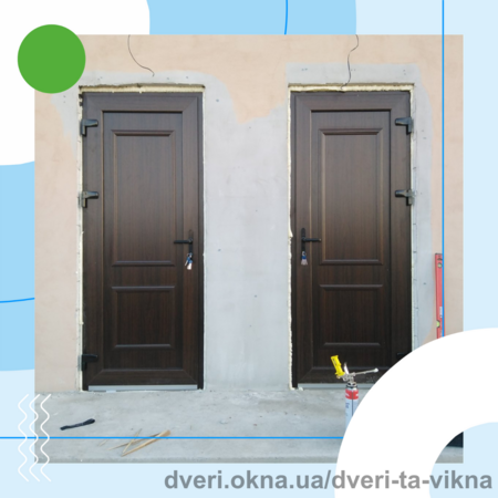 Наши работы: монтаж  входных металлопластиковых дверей